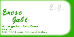 emese gabl business card